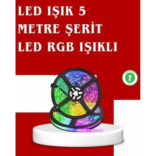 5 Metre Kumandalı Rgb Şerit Led Aydınlatma