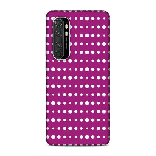 Xiaomi Mi Note 10 Lite Kılıf Fusya Puantiye Arka Kapak Silikon Koruma Full Koruyucu