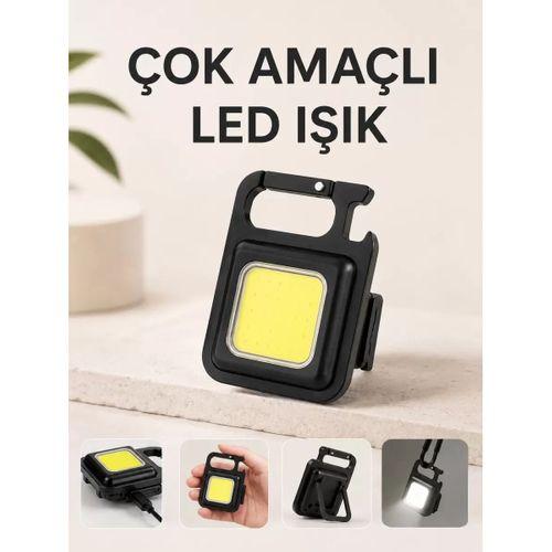 Kamp Işığı Çok Fonksiyonlu Taşınabilir Anahtarlık Kapak Açma Manyetik Özelliği