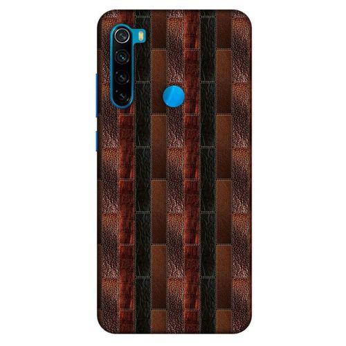 Xiaomi Redmi Note 8 Kılıf Patchwork (8) Baskılı Kılıf Siyah Kahverengi