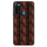 Xiaomi Redmi Note 8 Kılıf Patchwork (8) Baskılı Kılıf Siyah Kahverengi