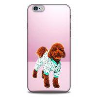 Apple Iphone 6 Plus Kılıf Köpek Kıyafetleri (33) Hybrid Kılıf Poodle Pijama