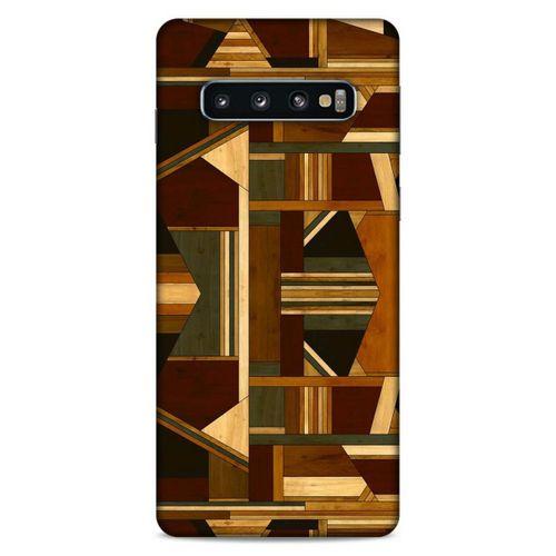 Lopard Samsung Galaxy S10 Uyumlu Kılıf Wood'X (42) Rugged Armor Kılıf Desenli