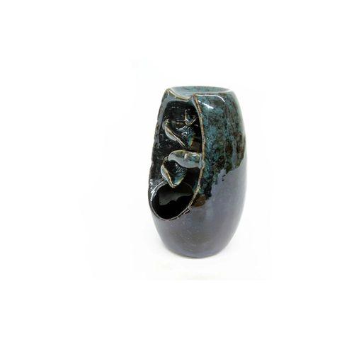 Seramik Dekoratif Yaprak Desen Geri Akışlı Tütsülük