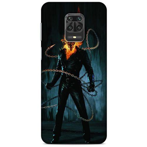Xiaomi Redmi Note 9 Pro Uyumlu Kılıf Motorsiklet (17) Tasarım Kılıf Kurukafa