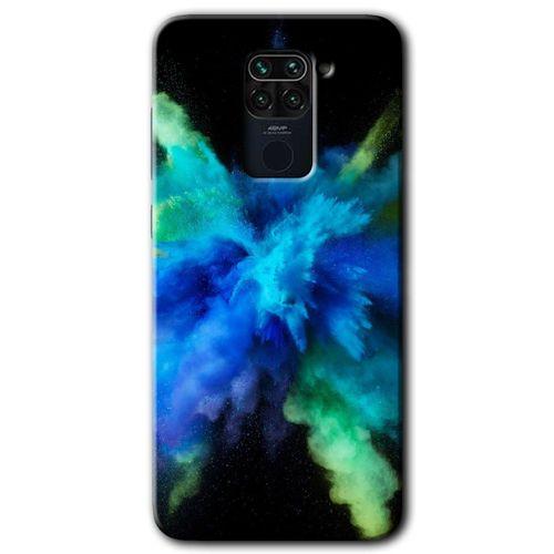 BeRa Aksesuar Xiaomi Redmi Note 9 Kılıf Baskılı Kapak - Karışım 1 +Tam Kaplayan Mat Seramik