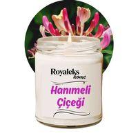 Doğal Özel Seri Kokulu Dekoratif Kavanoz Mum 210 cc - Hanımeli Esansı - RYL