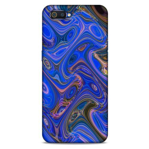 Realme C2 Uyumlu Kılıf Mavi Delisi (5) Koruma Kabı Mermer