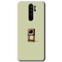 MRCİLETİSİM Xiaomi Redmi Note 8 Pro Kılıf HD Desen Baskılı Arka Kapak + Temperli Cam - Retro-TV