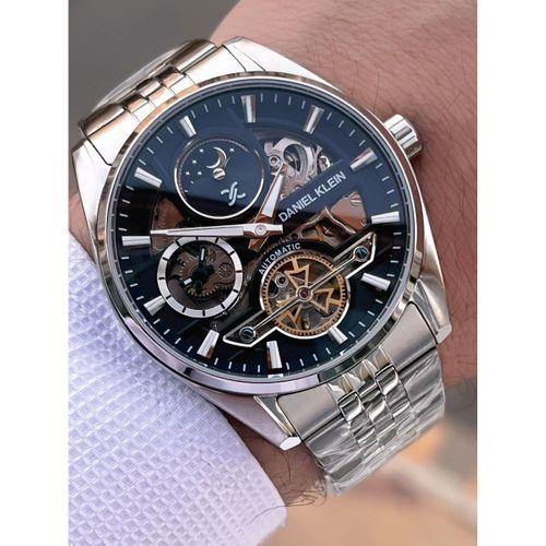 Daniel Klein Otomatik Erkek Kol Saati 30 Metre Suya Dayanıklı Çelik Kordon + Bileklik Hediyeli VS.BLKT.0690