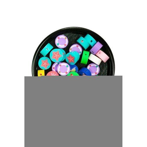 30 Adet 10 mm Polimer Kil Fimo Boncuk Takı Bileklik + 1 Metre Lastikli Misina Hediye - Deniz Teması