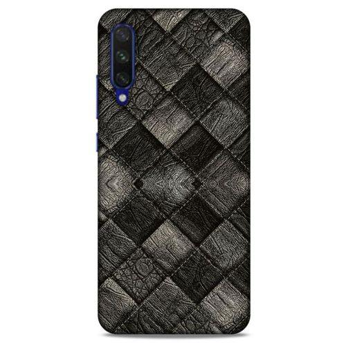 Xiaomi Mi A3 Kılıf Patchwork (25) Antişok Kapak Siyah Gri
