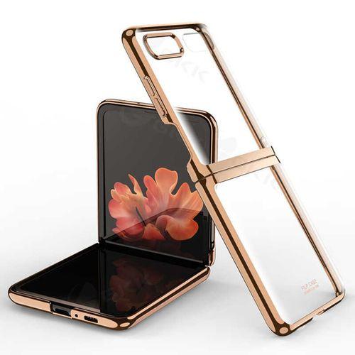Fogy Galaxy Z Flip Kılıf Ultra Ince Köşeleri Şık Tasarım Şeffaf Kapak