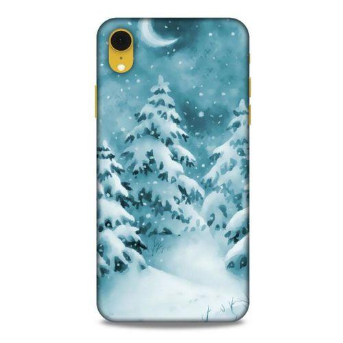 Apple iPhone XR Kılıf Snowix (36) Glitter Kılıf Beyaz Yeşil