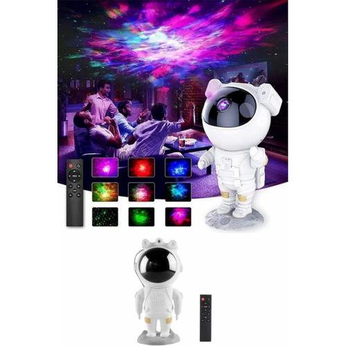 Astronot Şeklinde Bluetooth Hoparlör Gökyüzü Kumandalı Aydınlatma Lamba