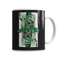 Playing Card Skull Kupa Bardak Porselen