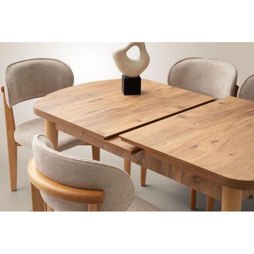 Venüs Norte Mdf Açılır Mutfak Masa Takımı 80x130