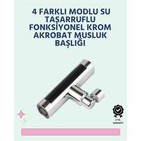 Krom Kaplamalı Çok Fonksiyonlu Musluk Başlığı | Paslanmaz Malzeme