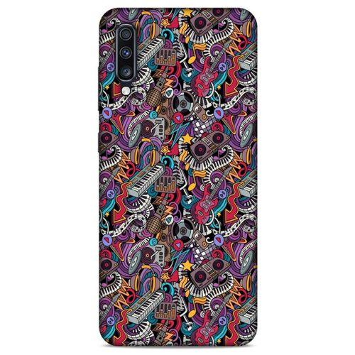 Retro (2) Desen Kabı Renkli Samsung Galaxy A70s Kılıf