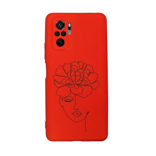 Xiaomi Redmi Note 10 Uyumlu Flower Women  Desenli Premium Silikonlu Lansman Telefon Kılıfı