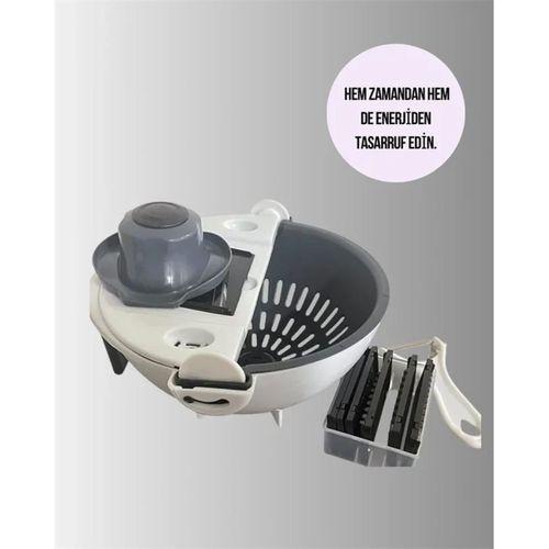 Süzgeçli Çok Fonksiyonlu Döner Rende Ve Doğrayıcı