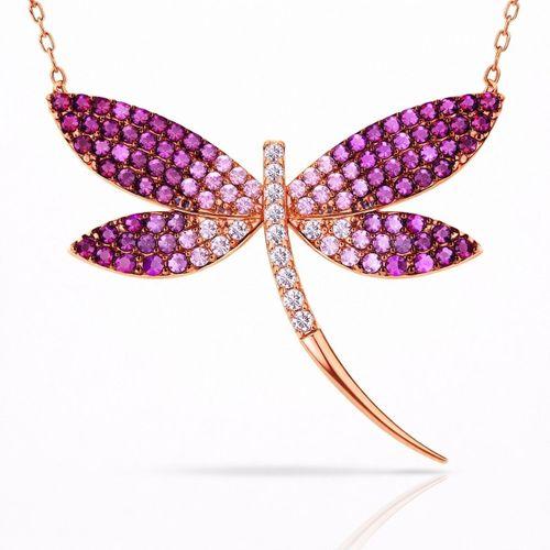 Gümüş Rose Yusufçuk Kadın Kolye