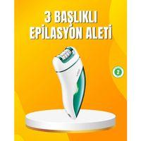 Şarjlı 3’ü 1 Arada Vgr Epilatör Led Işıklı Suya Dayanıklı Hassas Bölge Epilasyon Makinesi