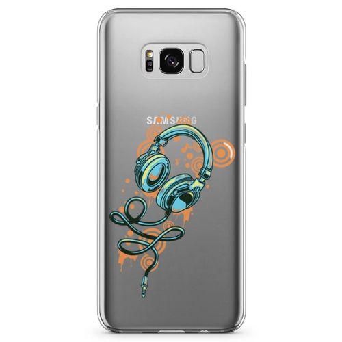 Samsung Galaxy S8 Plus Kılıf Dj Kulaklığı Arka Kapak Koruma Desenli Full Koruyucu