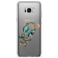 Samsung Galaxy S8 Plus Kılıf Dj Kulaklığı Arka Kapak Koruma Desenli Full Koruyucu