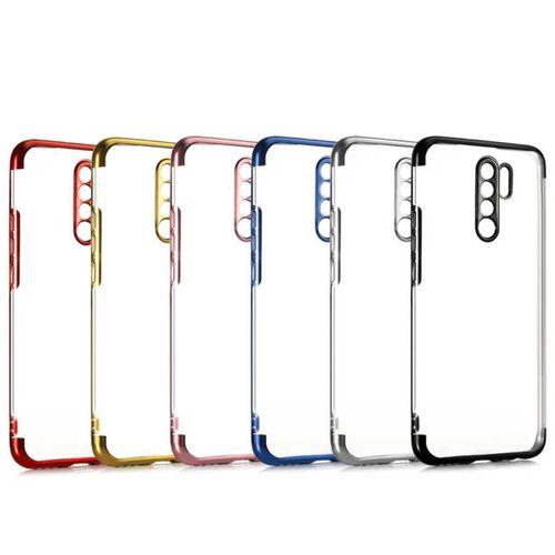 Xiaomi Redmi 9 Kılıf Zore Dört Köşeli Lazer Silikon Kapak