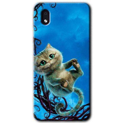 Potkal Hediye Fabrikası Samsung Galaxy A01 Core Kılıf HD Desen Baskılı Arka Kapak - Çılgın Kedi