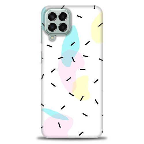 Samsung Galaxy M33 Kılıf HD Baskılı Kılıf - Çubuklar ve Renkler + Tam Ekran Koruyucu
