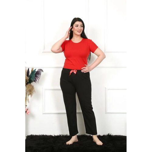 Kadın Pamuklu Büyük Beden Alt Pijama Siyah