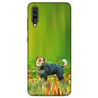 Samsung Galaxy A70 Kılıf Köpek Kıyafetleri (26) Tpu Silikon Kılıf Jack Russell Yağmurluk