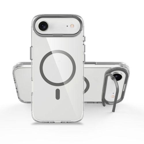 Apple iPhone 17 Air Kılıf M-safe Şarj Özellikli Airbagli Kamera Standlı Zore Azor Kapak