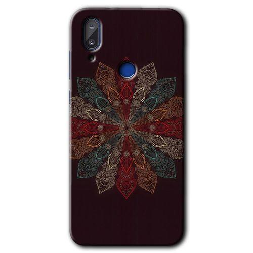 Vestel E5 HD Baskılı Kılıf + 9D Tam Ekran Koruyucu - Mandala Flower Wal