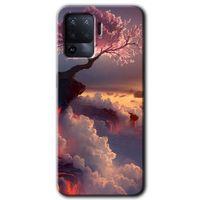 MRCİLETİSİM Oppo Reno 5 Lite Kılıf HD Desen Baskılı Arka Kapak + Temperli Cam - Uçurumdaki Hayat