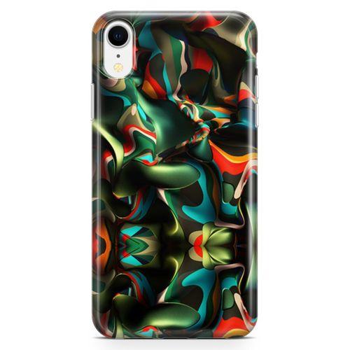 Apple iPhone XR Kılıf Renklerin Savaşı Arka Kapak Koruma Desenli Full Koruyucu