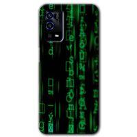 Oppo A55 Kılıf HD Desen Baskılı Arka Kapak - Matrix
