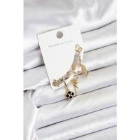 Pirinç Gold Renk Kadın Set Küpe