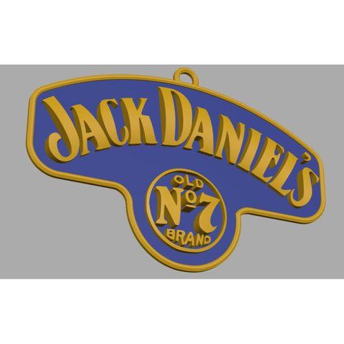 Jack Daniel’in Eski No 7 plak_keychain - 5137987