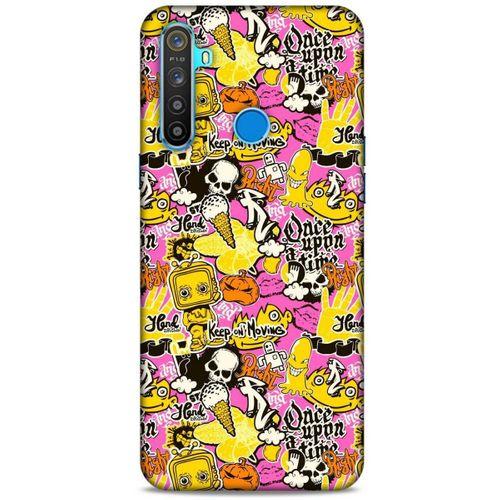 Graffitix (40) Desenli Silikon Kapak Oppo Realme 5i Kılıf