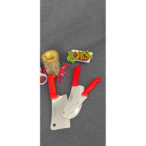 LotusHome Lazbisa Silver Kasap Bıçağı ve Soğan Satırı SDF-132