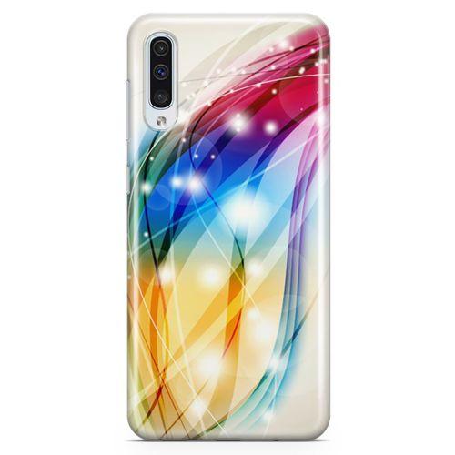 Samsung Galaxy A50 Kılıf Renkli Fiyonklar Arka Kapak Koruma Desenli Full Koruyucu