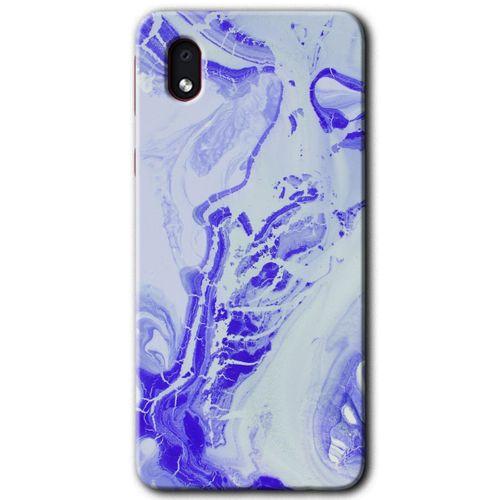 MRCİLETİSİM Samsung Galaxy A01 Core Kılıf Baskılı Kapak - Cranny Liquid Wall + 5D Tam Kaplayan Cam