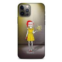 Apple iPhone 12 Pro Kılıf FunnyMaX (32) Soft Silikon Kılıf Turuncu Kahve