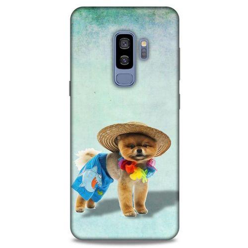 Samsung Galaxy S9 Plus Kılıf Köpek Kıyafetleri (16) Kalın Kılıf Pomeranian Şort