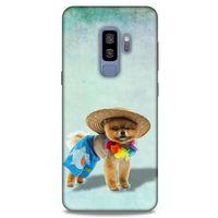 Samsung Galaxy S9 Plus Kılıf Köpek Kıyafetleri (16) Kalın Kılıf Pomeranian Şort