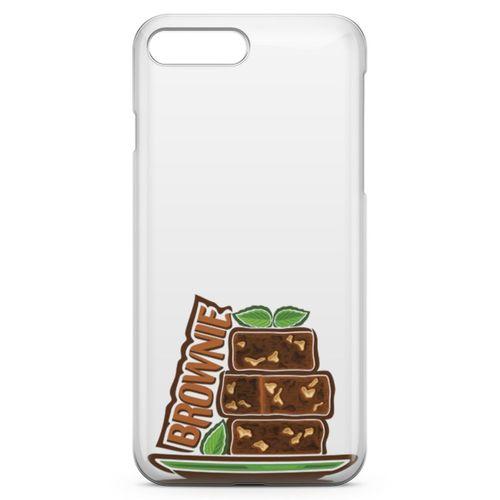 Apple iPhone 8 Plus Kılıf Brownie Kek Arka Kapak Koruma Desenli Full Koruyucu