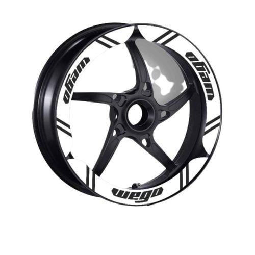 TVS Tvs Wego 110 2012 - 2024 Uyumlu Beyaz Geniş 1 Set Jant Şeridi